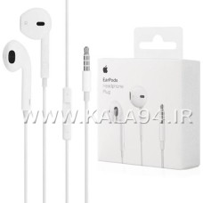 ایرفون iPhone EaPods Headphone Plug / دکمه دار / دارای باس پرقدرت و وضوح بسیار بالا / کیفیت عالی